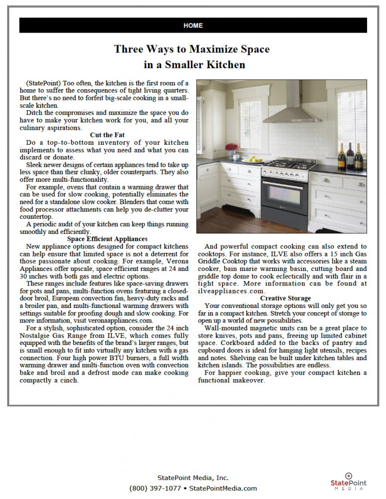 Three Ways to Maximize Space in a Smaller Kitchen